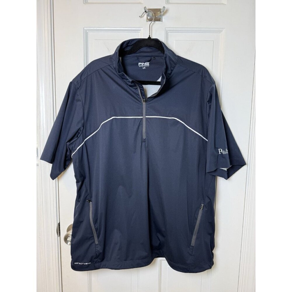 Ping Men’s Sensor Warm Balance Golf Blue Wind Shirt Size Large
